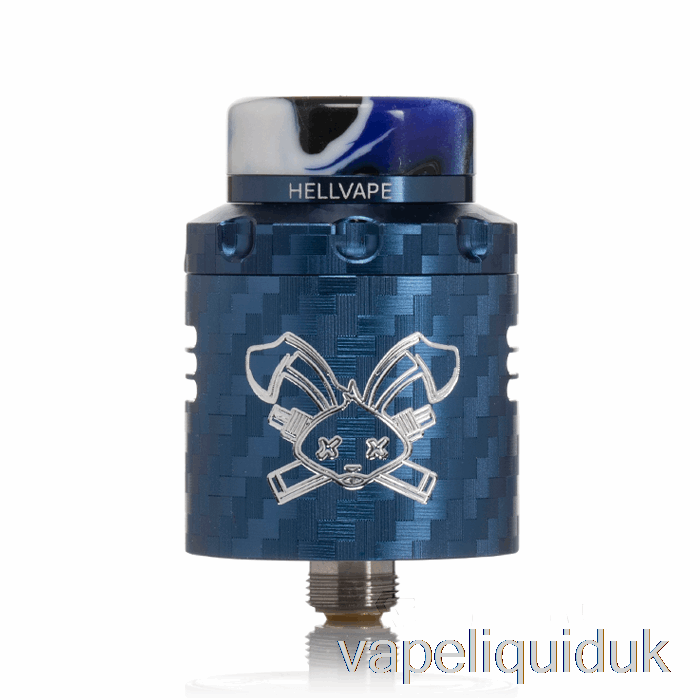Hellvape DEAD RABBIT V3 24mm RDA Blue Carbon Fiber Vape Liquid